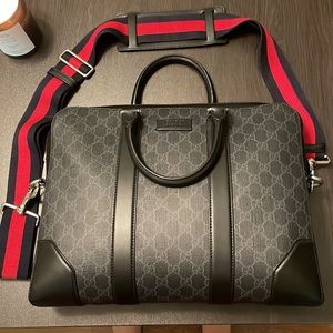 GG Black briefcase